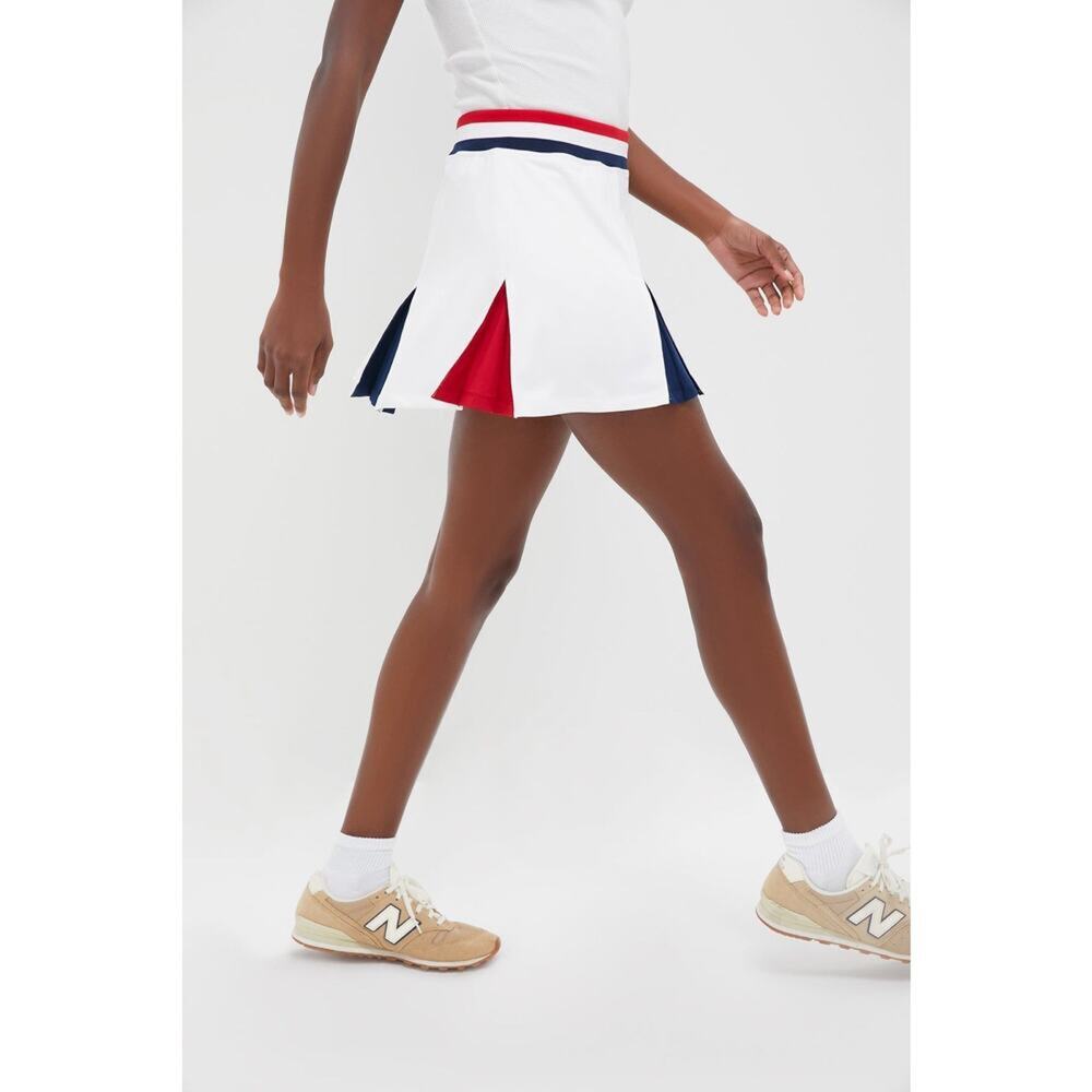 NWT Tuckernuck Americana 14” Red White 4th July Skort Carly Tennis Skirt L